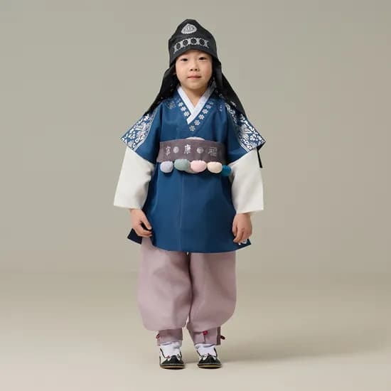 고급 남아 한복 아동 한복 돌복 유아 키즈 돌잔치 국산 한복 설빔, 250 어깨은박 진곤색, 백일