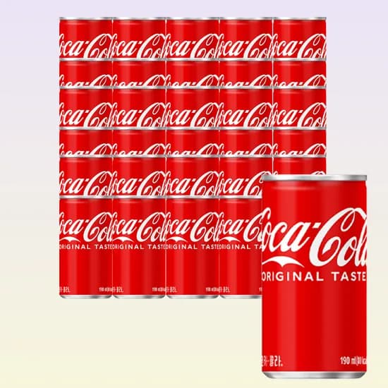 코카콜라 오리지널 캔, 190ml, 30개