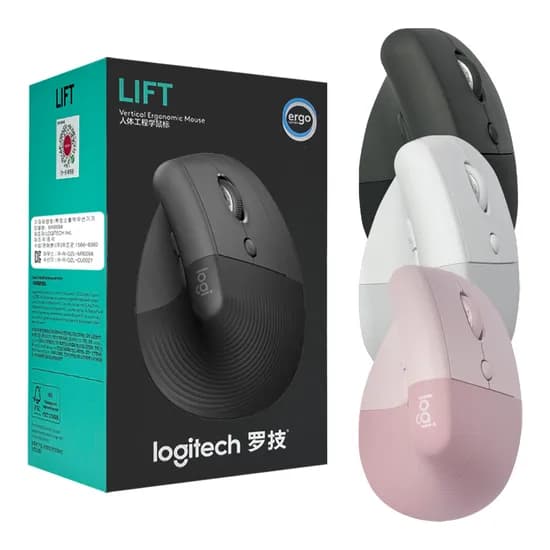 로지텍 리프트 버티컬 무선마우스 그래파이트 1개