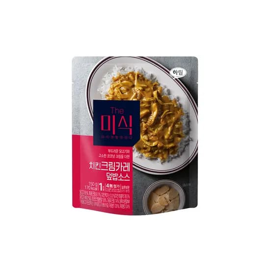 하림 더미식 치킨크림카레 덮밥소스, 150g, 1개
