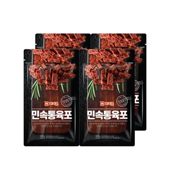 머거본 민속통육포, 100g, 4개