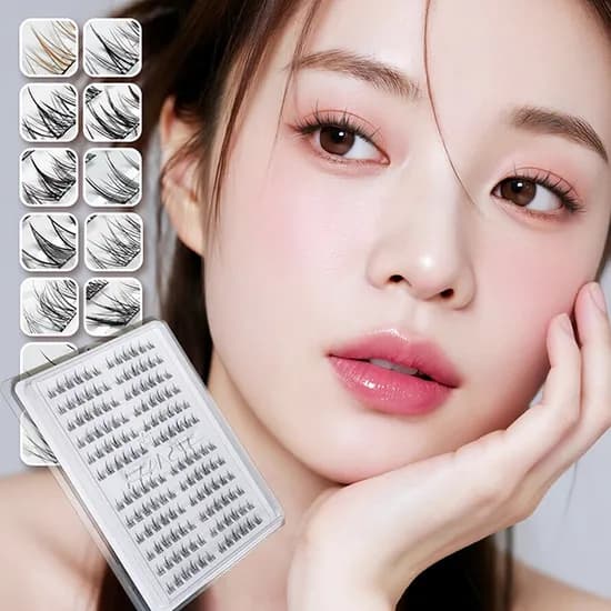 예쓰안나 1초 원터치 노글루 속눈썹 대용량, #06 바비설연꽃, 1개