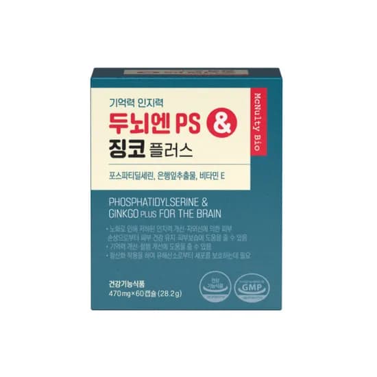 두뇌엔 PS & 징코플러스 28.2g 1개