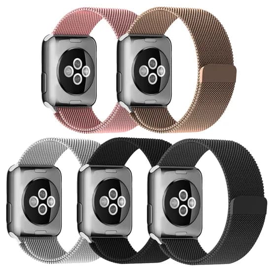 디지지 애플워치 호환 밀레니즈 마그네틱 스트랩, 실버, 42/44/45/49mm, 1개
