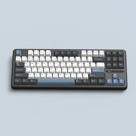 AULA F87Pro 유무선 한글 기계식 키보드 LEOBOG 회목축 V4 인디고블랙 1개