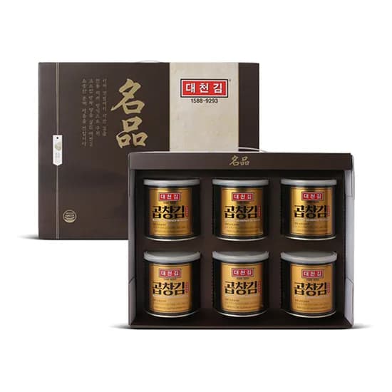 대천김 곱창김, 30g, 6개