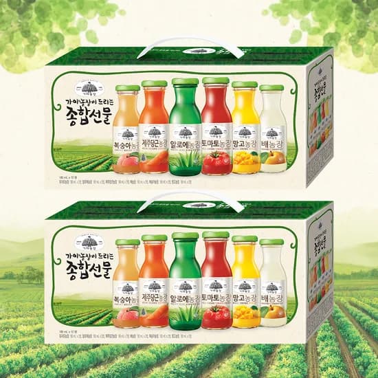 가야농장 종합선물세트 180ml 24병 17,900원