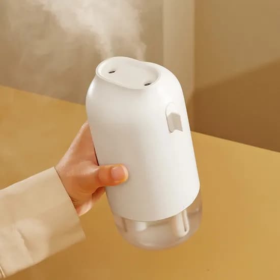 오아 듀얼미스트 무선 미니휴대용 가습기 USB 텀블러 충전식 화이트 1개