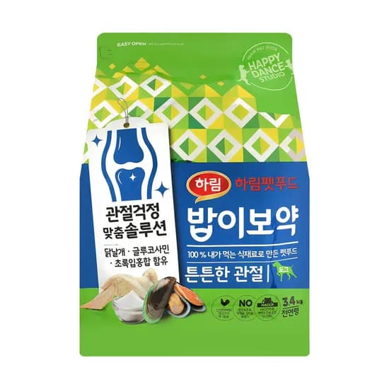 하림펫푸드 밥이보약 DOG 강아지 사료, 3.4kg, 2개, 시니어