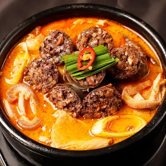 참도깨비 백암 얼큰 고기순대국, 640g, 4개
