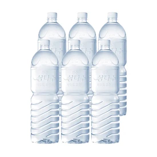제주 삼다수, 무라벨, 2L, 6개