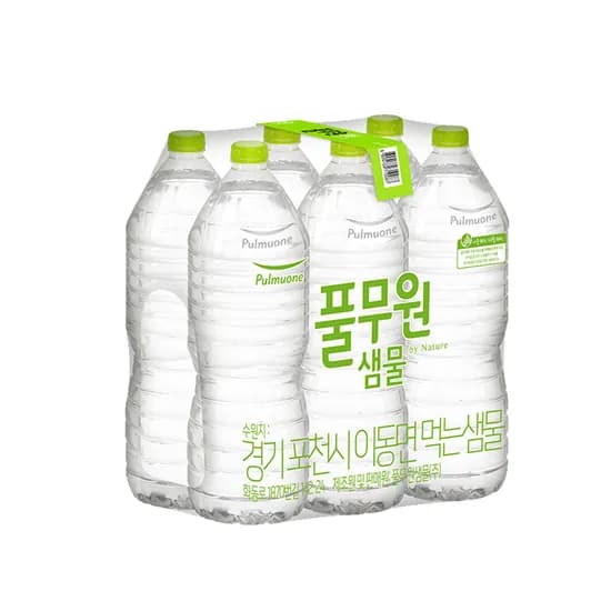 풀무원 샘물 생수 무라벨 2L 12개