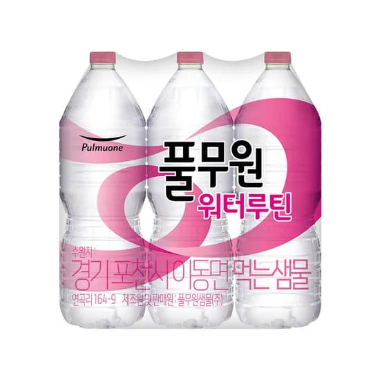 풀무원 워터루틴 생수, 라벨랜덤, 2L, 30개