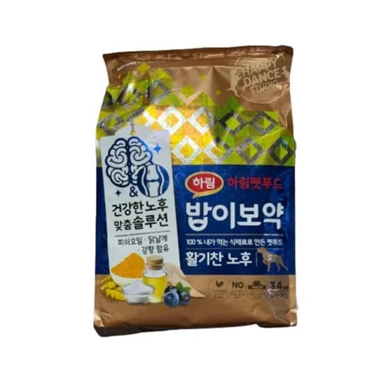 하림펫푸드 밥이보약 활기찬 노후, 도그(강아지용), 3.4kg, 1개