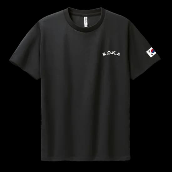 ROKA 쿨론 반팔 남아 여아 아동 키즈 여름 기능성 그래픽 로고 티셔츠, 블랙, 150호