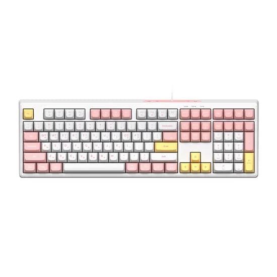 앱코 MK108 저소음 멤브레인 게이밍 키보드 베이비 핑크 1개