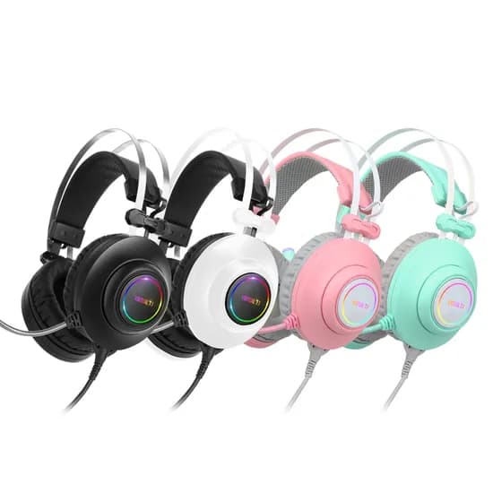 앱코 N550 ENC RGB 게이밍 헤드셋 핑크 1개