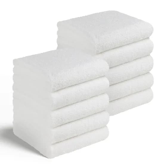 코튼클라우드 데일리 팔레트 수건, 150g, 화이트, 10장, 1개