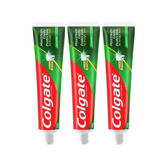 콜게이트 맥시멈 캐비티 프로텍션 치약, 아이시 쿨 민트, 100g, 3개