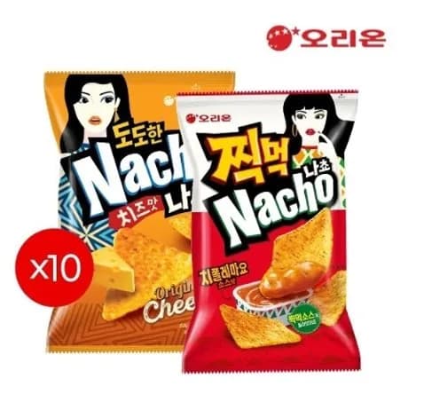 오리온 찍먹 나쵸 치폴레마요(84g) 10개 + 도도한나쵸 치즈(92g) (20,720원 / 무료)