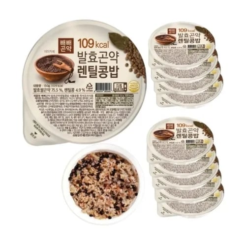 빼빼곤약 발효곤약렌틸콩밥 150g 10개 1박스