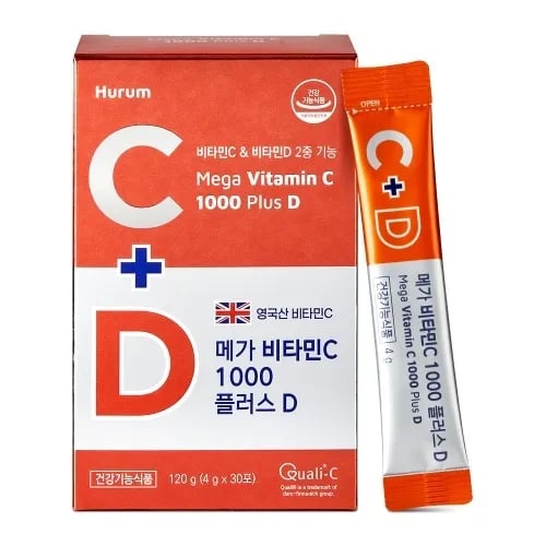 메가 비타민C 1000 플러스 D 4g*30포 x 1박스