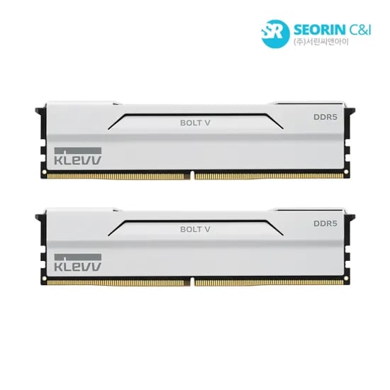 에센코어 클레브 DDR5-6000 CL30 BOLT V 화이트 AMD 패키지 32GB