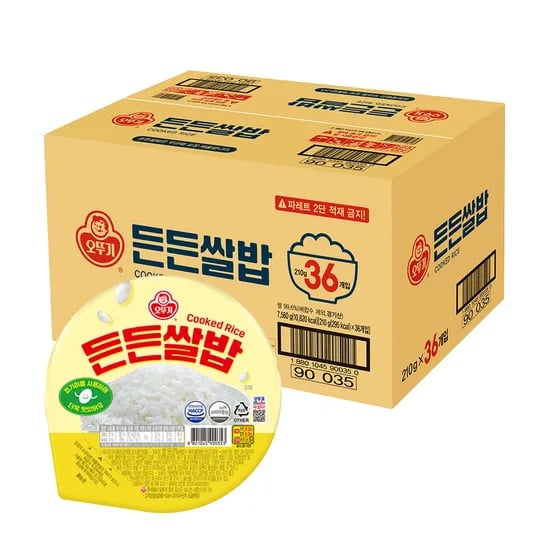 오뚜기 든든쌀밥 210g 36개 24,130원
