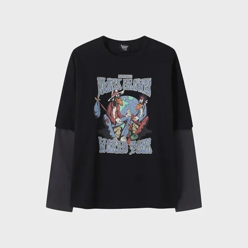 탑텐/콜라보 레이어드 긴팔(블랙 크로우스) 6,710원