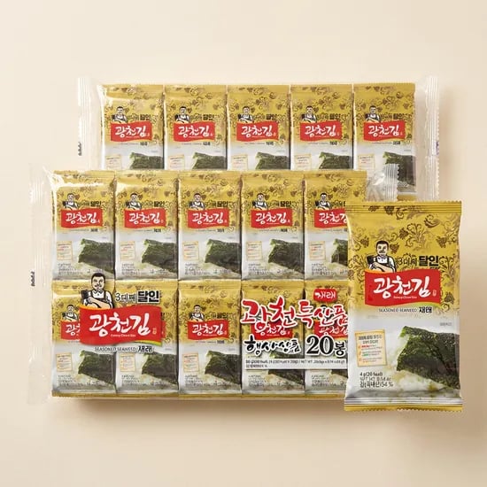 3대째 달인 광천김 40봉 9900원 무배