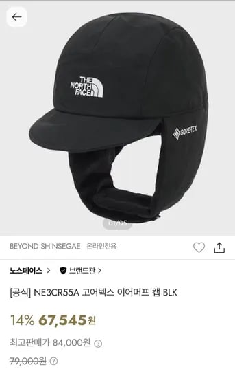 노스페이스 고어텍스 이어머프