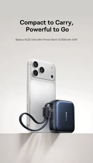 베이스어스 미니 보조배터리 45W 10000mAh