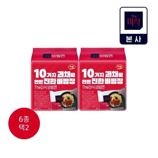 더미식 비빔면 138g X 12봉