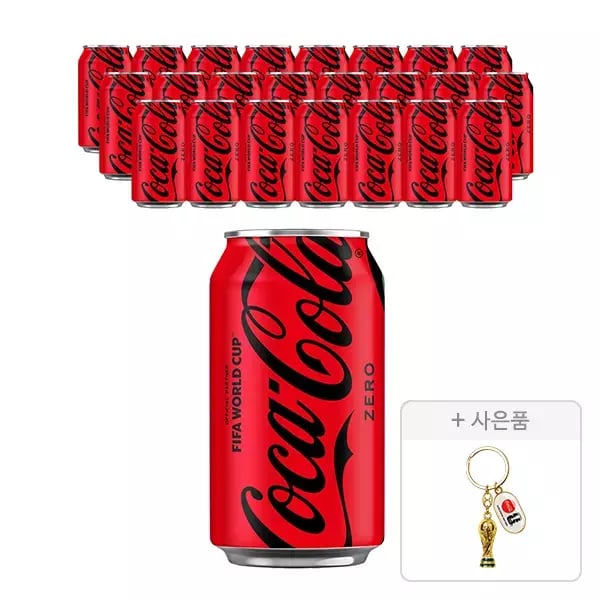 코카콜라 제로 350ml 24개 + 키링증정