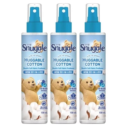 스너글 허거블 코튼 더블 소프트 섬유탈취제 본품, 150ml, 3개