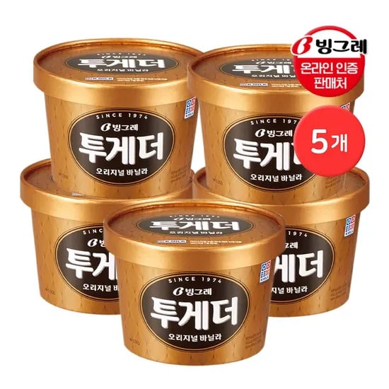 투게더 바닐라 오리지널 900ml * 5개