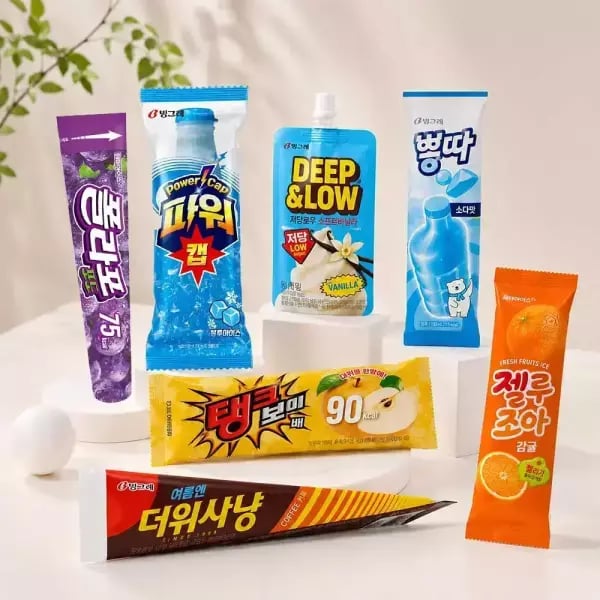 빙그레 더위사냥 뽕따 파워캡 탱크보이 15+15 골라담기