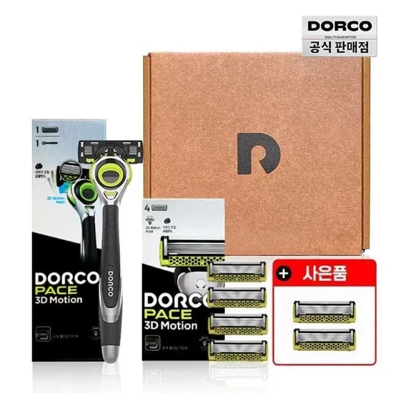 도루코 페이스 3D 모션 면도기+5입+2입