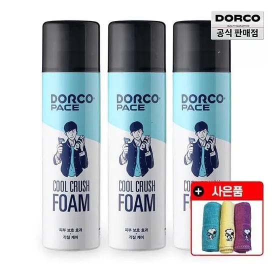 도루코 페이스 쿨 크러쉬 쉐이빙폼 250ml 3개