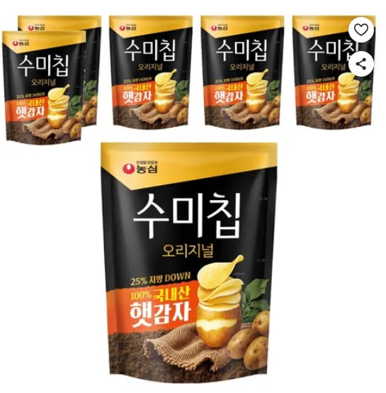 수미칩 오리지널, 85g, 6개