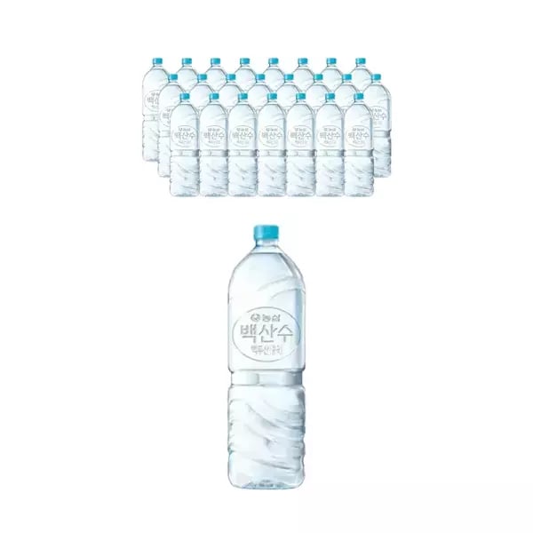 농심 백산수 유 무라벨 랜덤 2L 24개