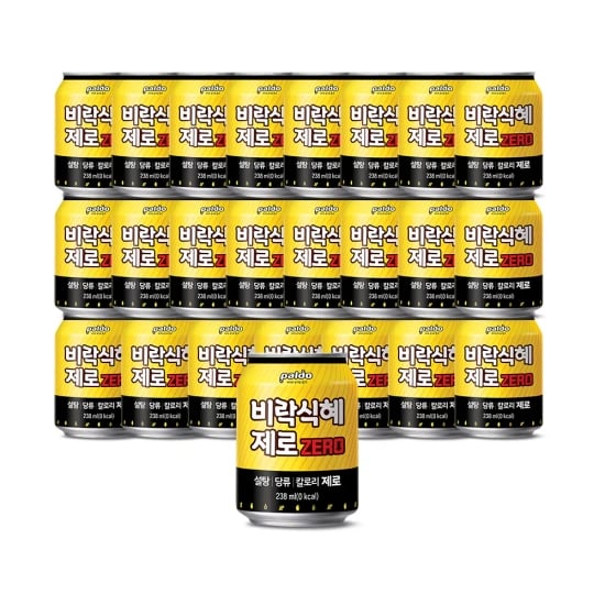 팔도 비락 제로 식혜캔 238ml x 24캔