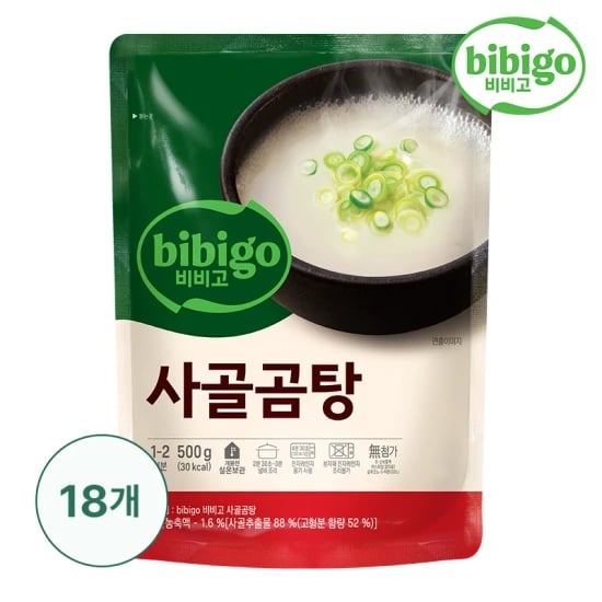 비비고 사골곰탕500g x18개
