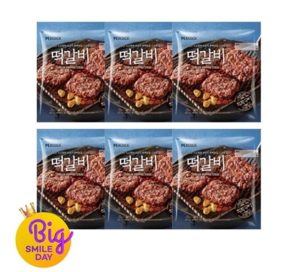 피코크 떡갈비 450g 6팩