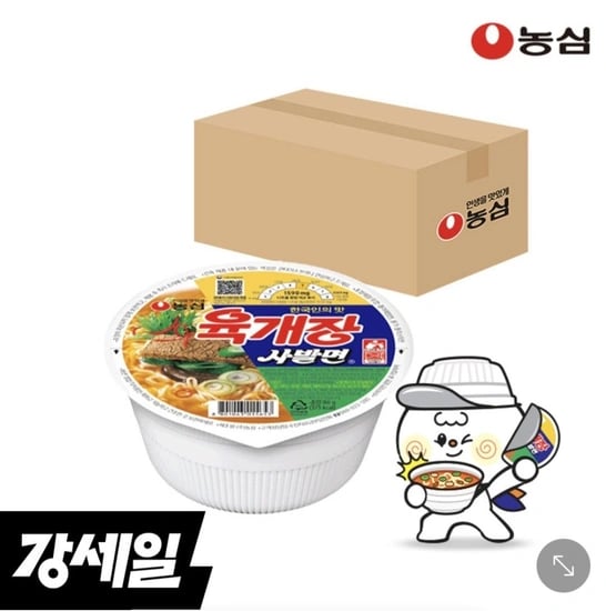 농심 육개장사발면 (86g X 24개)