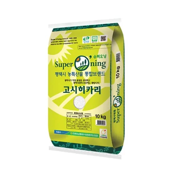 안중농협 슈퍼오닝 고시히카리쌀 10kg 특등급