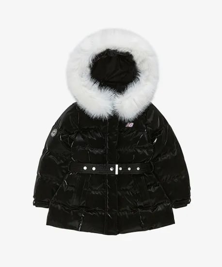 뉴발란스 키즈 여아 세미 글로시 아동 미디 덕 다운