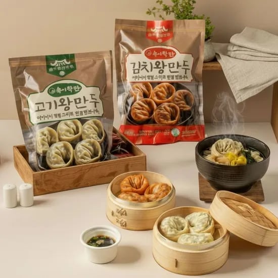 전주한옥 고기 김치 왕만두 1.05kg+1.05kg