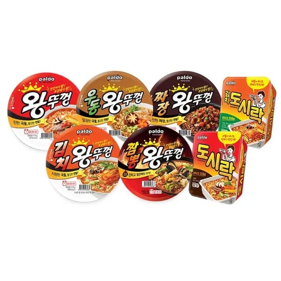 팔도 컵라면 왕뚜껑8개+도시락10개 총18개 골라담기 16,420원