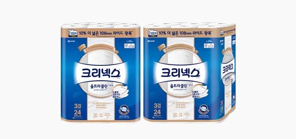 크리넥스 울트라클린 30m 24롤 2팩 23,920원